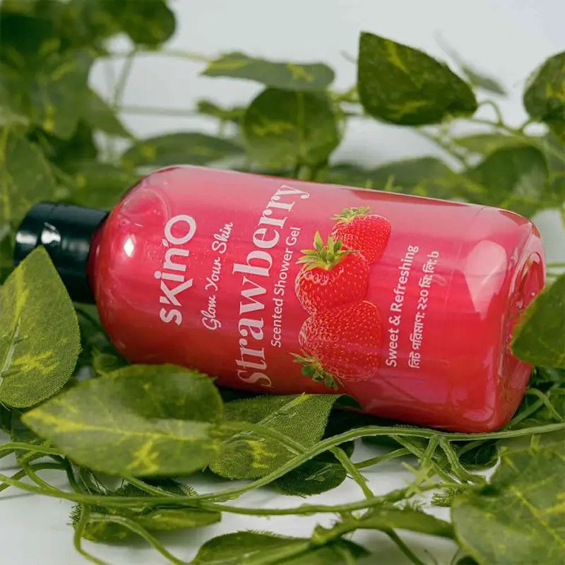SkinO Glow Your Skin Strawberry Scented Shower Gel 220ml