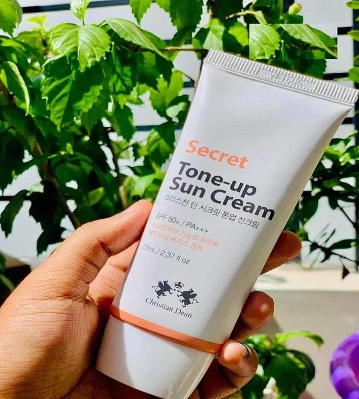 Christian Dean Secret Tone-Up Sun Cream with SPF50+ – 70ml