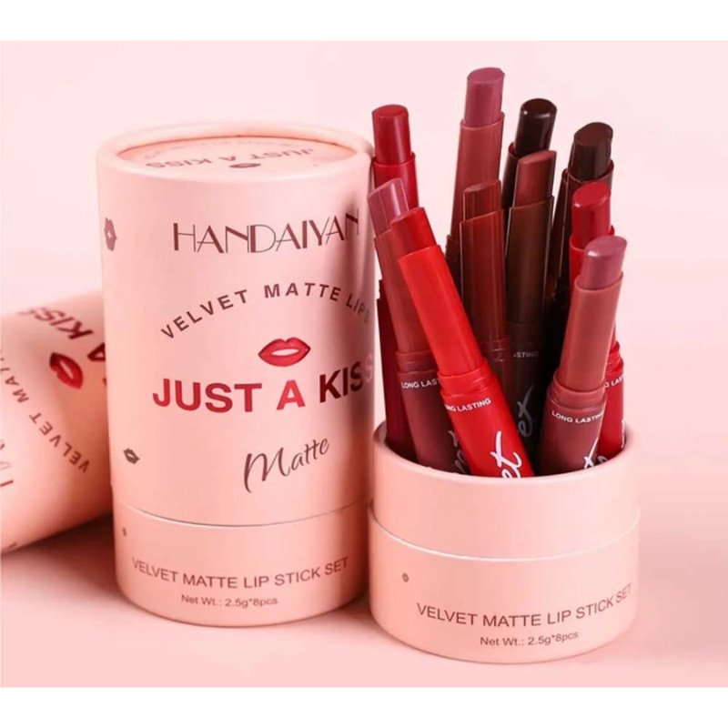 Handaiyan Just a Kiss Velvet Matte 8pcs Lipstick Set