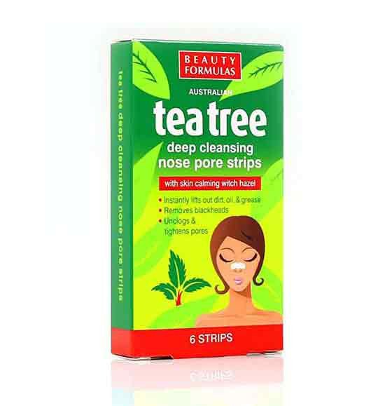 Beauty Formulas Tea Tree Deep Cleansing Nose Strips 6 Pack