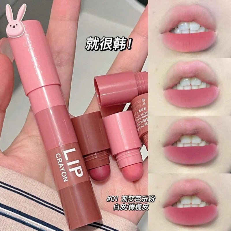 Gege Bear 4 In 1 Crayon Lipstick Matte Velvet Smooth Lipstick