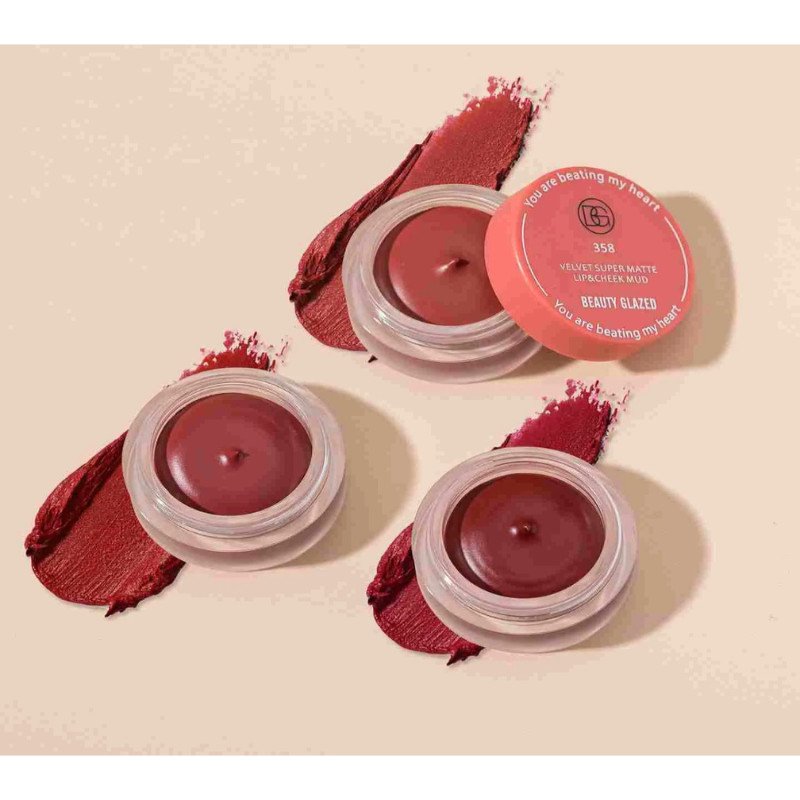 Beauty Glazed Velvet Super Matte Lip & Cheek Mud