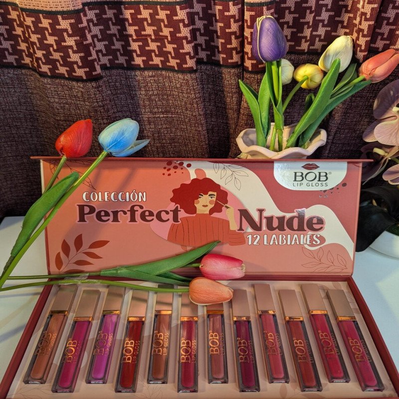BOB Perfect Nude 12 Color Lip Gloss Set