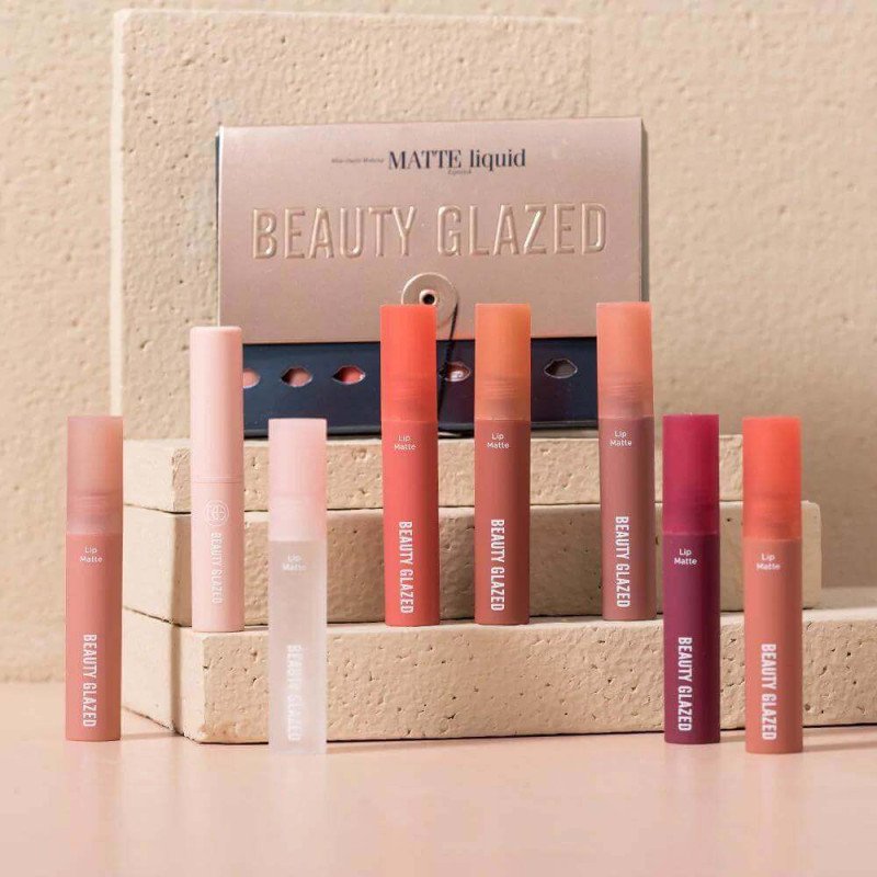 Beauty Glazed Matte Liquid Lipstick 8 Pcs Set