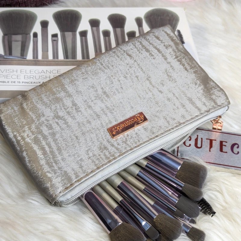BH Cosmetics Lavish Elegance 15 Pcs Brush Set With Cosmetic Bag