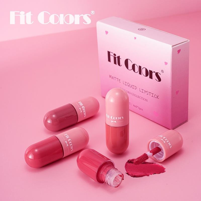 Fit Colors 3pcs Capsules Lip Gloss Set