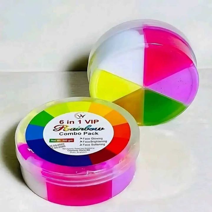 Rainbow 6- in-1 VIP Facial Kit Combo Pack