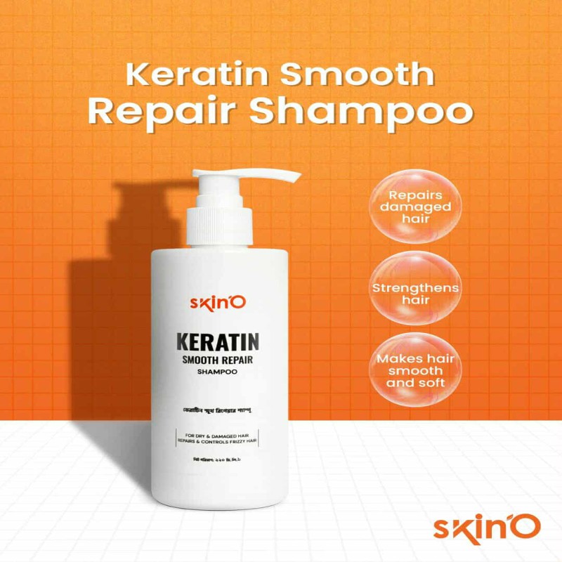 SkinO Keratin Smooth Repair Shampoo 200ml