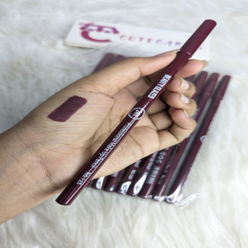 Beauty Glazed Waterproof & Long Lasting Lip Liner ( Bruised Plum )