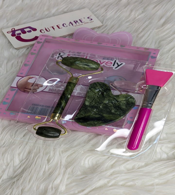 Kiss Lovely Mask Brush & Massage Roller Set
