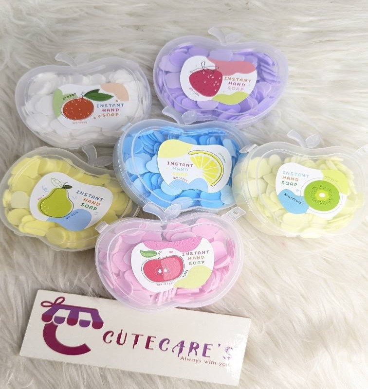 paper soap mini apple shape  sheets