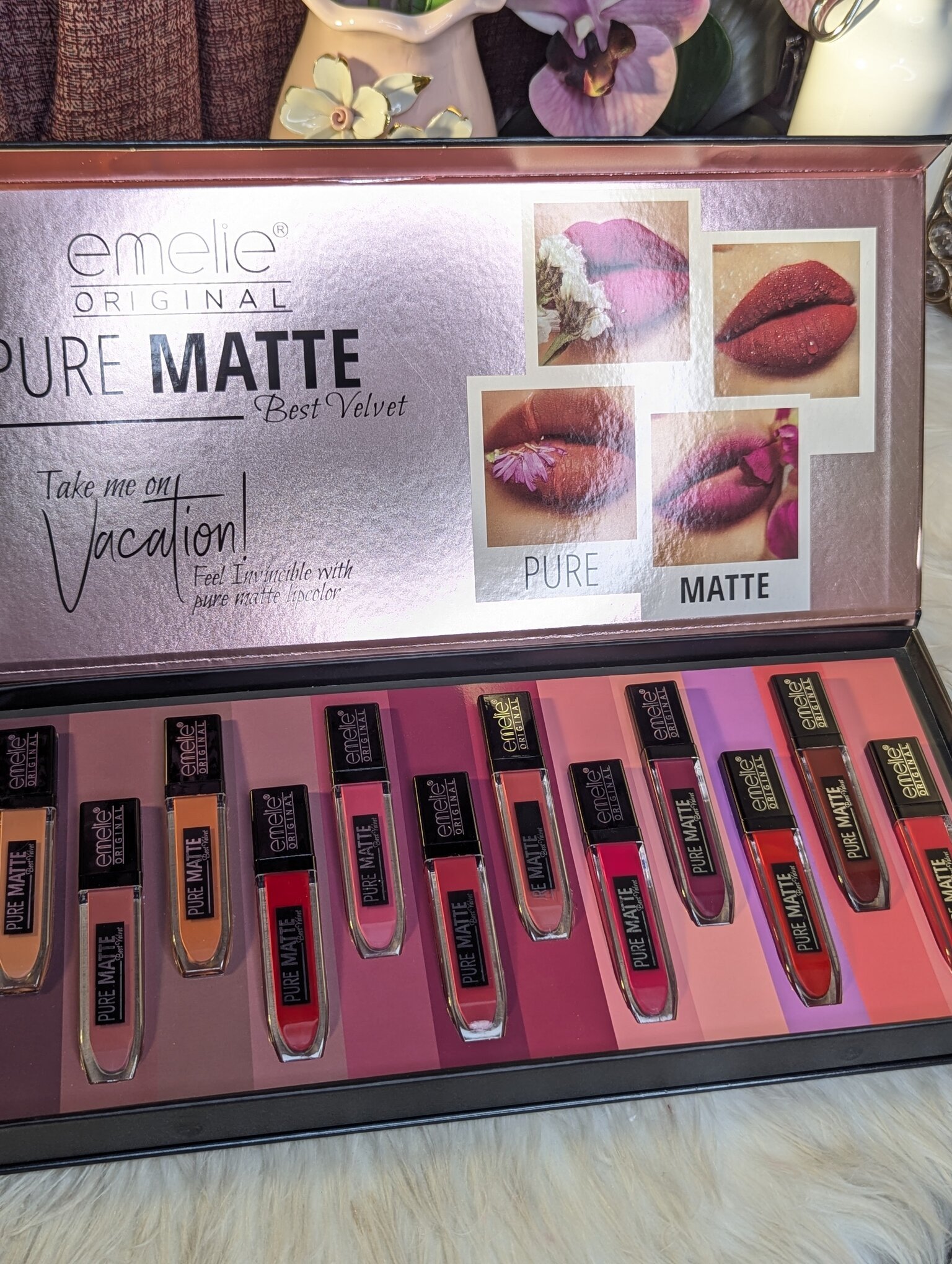 Emelie Pure Matte Liquid Lip Gloss Set
