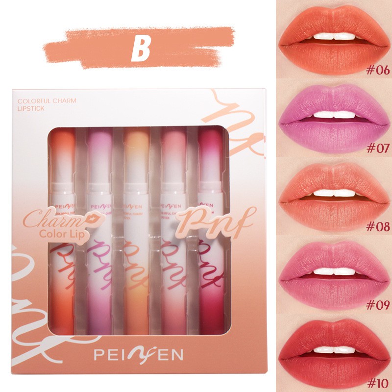 PNF Charm Color Lipstick Set (5pcs)