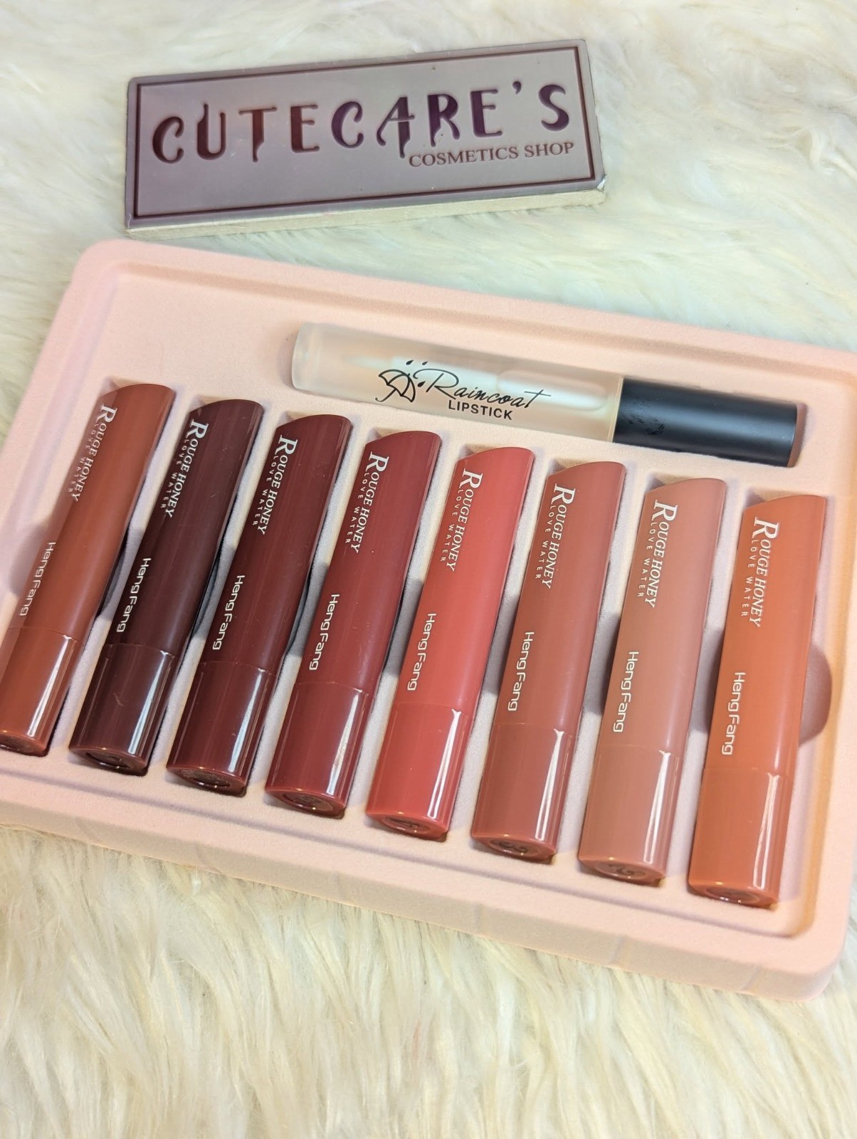 Heng Fang Rouge Honey Love Water Matte Lipstick Set -9pcs