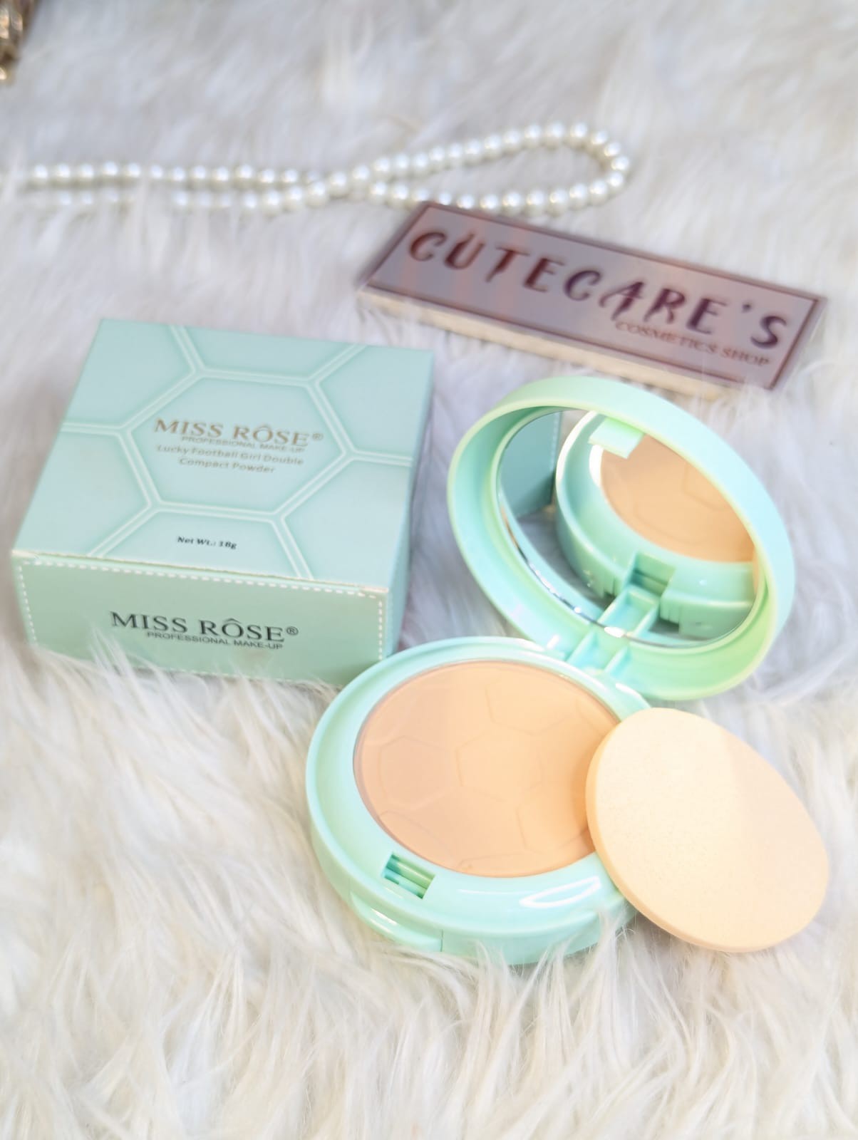 Miss Rose Lucky Football Girl Double Compact