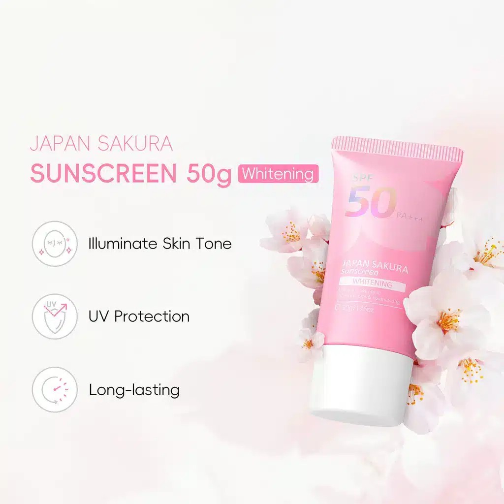 Laikou Japan Sakura Face Sunscreen SPF50 PA+++